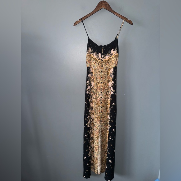 Free People Morning Song printed maxi slip dress. - Picture 2 of 10